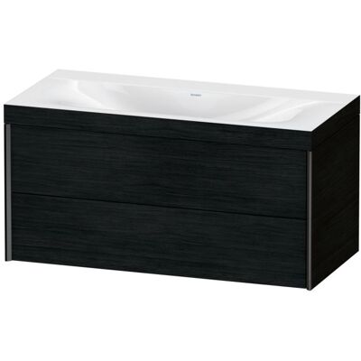 Duravit Wandhängendes Eiche Schwarz Matt Badezimmer-Set - Modell XV4616NB216C Duravit Wandhängendes Eiche Schwarz Matt Badezimmer-Set - Modell XV4616NB216C