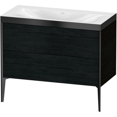 Duravit Xviu C-Bonded Set - Wandmontage, 2 Schubladen, Schwarz Duravit Xviu C-Bonded Set - Wandmontage, 2 Schubladen, Schwarz