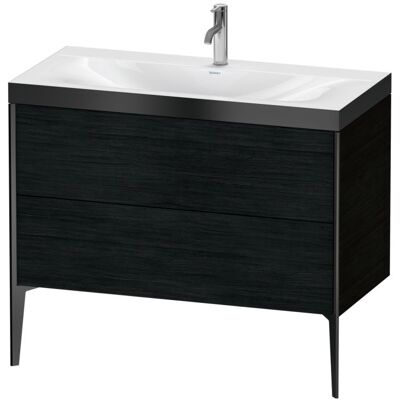 Duravit Xviu C-Bonded Set Waschtisch - Eiche Schwarz - 2 Schubladen Duravit Xviu C-Bonded Set Waschtisch - Eiche Schwarz - 2 Schubladen