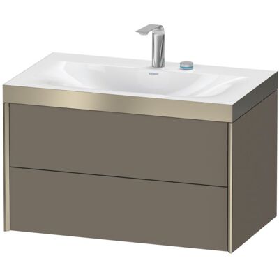 Duravit Xviu C-Bonded Wandhängendes Set in Flannel Grau - XV4615EB190P Duravit Xviu C-Bonded Wandhängendes Set in Flannel Grau - XV4615EB190P