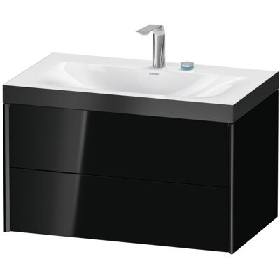 Duravit Xviu C-Bonded Set Wandhängend Badmöbel - Schwarz Hochglanz Duravit Xviu C-Bonded Set Wandhängend Badmöbel - Schwarz Hochglanz