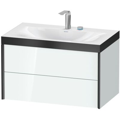Duravit Wandhängendes Weiß Hochglanz Xviu C-Bonded Set - Waschbecken Duravit Wandhängendes Weiß Hochglanz Xviu C-Bonded Set - Waschbecken