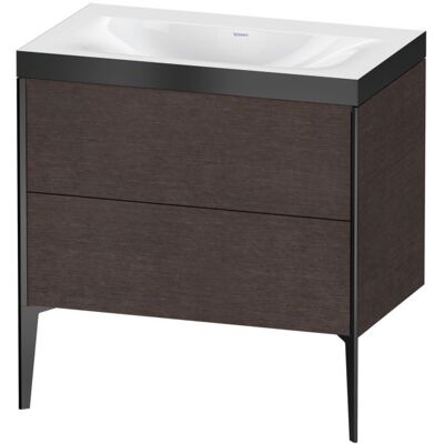 Duravit Bodenstehender Eiche Dunkel gebürstet Set - 2 Schubladen - Waschbecken-Set Duravit Bodenstehender Eiche Dunkel gebürstet Set - 2 Schubladen - Waschbecken-Set