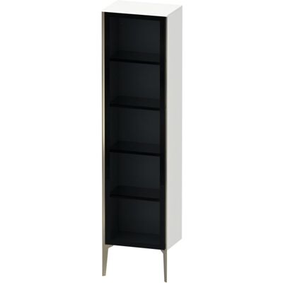 Duravit Weiß & Champagner Glastür Hochschrank - XV1376LB118 Duravit Weiß & Champagner Glastür Hochschrank - XV1376LB118