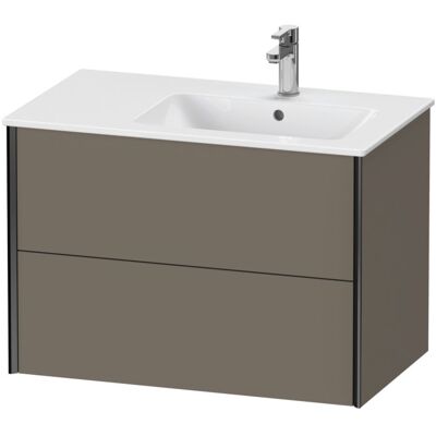 Duravit XViu Wandhängender Waschtischunterschrank - Flannell Grau Seidenmatt Duravit XViu Wandhängender Waschtischunterschrank - Flannell Grau Seidenmatt
