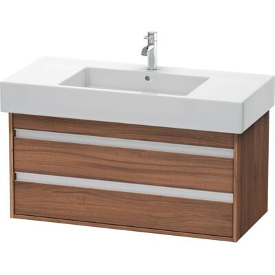 Duravit Ketho Waschtisch-Unterschrank KT664107979 100 x 45,5 cm, nussbaum natur, 2 Schubkästen, wandhängend Duravit Ketho Waschtisch-Unterschrank KT664107979 100 x 45,5 cm, nussbaum natur, 2 Schubkästen, wandhängend
