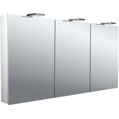 Emco Flat 2 Style Badezimmerspiegel - LED, 3 Türen, Verstellbare Regale Emco Flat 2 Style Badezimmerspiegel - LED, 3 Türen, Verstellbare Regale