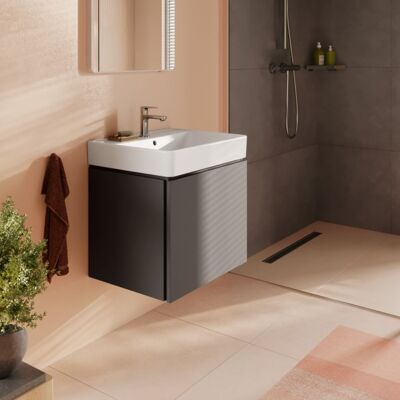 Hansgrohe Xilesa E Waschtischunterschrank 54253760 580x470mm, 1 Schubkasten, schiefergrau matt Hansgrohe Xilesa E Waschtischunterschrank 54253760 580x470mm, 1 Schubkasten, schiefergrau matt