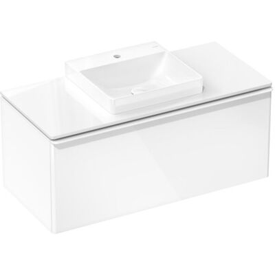 Hansgrohe Xelu Q Weiße Hochglanz Wandkonsole - Waschbeckenarmatur Hansgrohe Xelu Q Weiße Hochglanz Wandkonsole - Waschbeckenarmatur