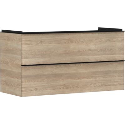 Hansgrohe Xelu Q Waschtischunterschrank - 2 Schubladen - Eiche Natur - 1180x475mm Hansgrohe Xelu Q Waschtischunterschrank - 2 Schubladen - Eiche Natur - 1180x475mm