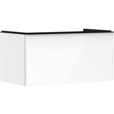 Hansgrohe Xelu Q Waschtischunterschrank 54058670 980x485x550mm, mit Schubkasten, weiß hochglanz, mattschwarz Hansgrohe Xelu Q Waschtischunterschrank 54058670 980x485x550mm, mit Schubkasten, weiß hochglanz, mattschwarz