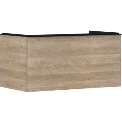 Hansgrohe Xelu Q Waschtischunterschrank 54060670 980x485x550mm, mit Schubkasten, Eiche Natur, mattschwarz Hansgrohe Xelu Q Waschtischunterschrank 54060670 980x485x550mm, mit Schubkasten, Eiche Natur, mattschwarz