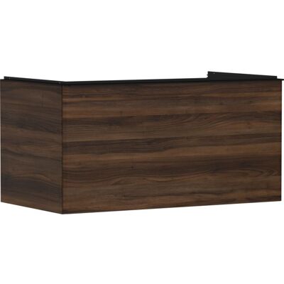 Hansgrohe Xelu Q Waschtischunterschrank 54061670 980x485x550mm, mit Schubkasten, Nussbaum dunkel, mattschwarz Hansgrohe Xelu Q Waschtischunterschrank 54061670 980x485x550mm, mit Schubkasten, Nussbaum dunkel, mattschwarz