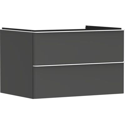 Hansgrohe Xelu Q Waschtischunterschrank - 2 Schubladen - 780x550mm - Diamantgrau Hansgrohe Xelu Q Waschtischunterschrank - 2 Schubladen - 780x550mm - Diamantgrau