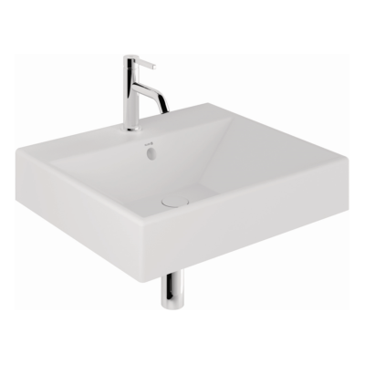 Kludi RESA Waschtisch 59WW6153 61 x 50 x 12 cm Ein Hahnloch Mattweiß Kludi RESA Waschtisch 59WW6153 61 x 50 x 12 cm Ein Hahnloch Mattweiß