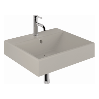 Kludi RESA Waschtisch 59WW61O2 61 x 50 x12 cm, Ein Hahnloch Matt Light Dove Kludi RESA Waschtisch 59WW61O2 61 x 50 x12 cm, Ein Hahnloch Matt Light Dove