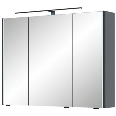 Pelipal Serie 7045 Spiegelschrank SEEA02493G138BA LED-Plus-Aufsatzleuchte, dreitürig, schwarz, 90 cm Pelipal Serie 7045 Spiegelschrank SEEA02493G138BA LED-Plus-Aufsatzleuchte, dreitürig, schwarz, 90 cm