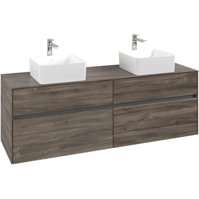 Villeroy & Boch Collaro Waschtischunterschrank - 1600mm - 2 Waschbecken Villeroy & Boch Collaro Waschtischunterschrank - 1600mm - 2 Waschbecken