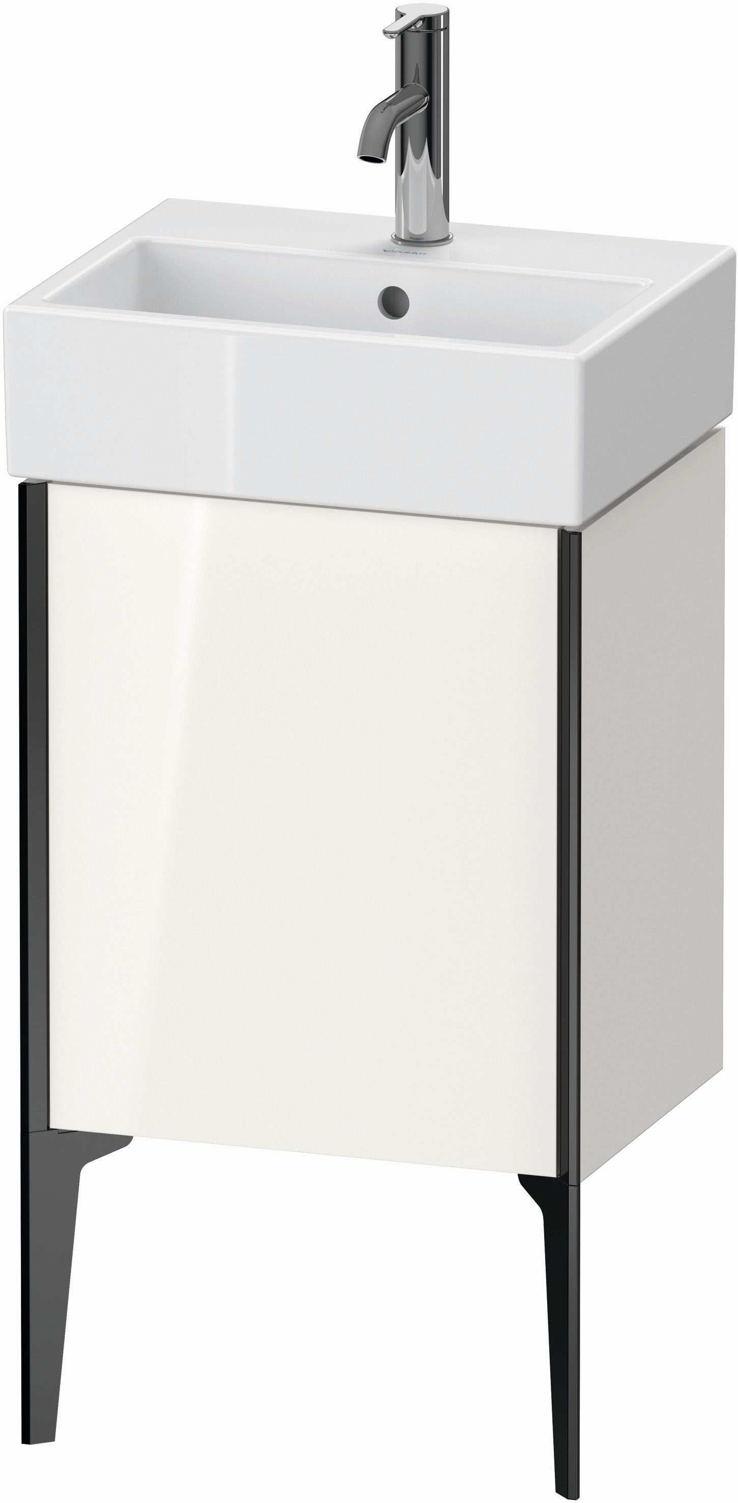 Duravit XViu Waschtisch-Unterschrank XV4531RB285 43,4x33,4x49,3cm, schwarz matt, rechts, weiß hochglanz