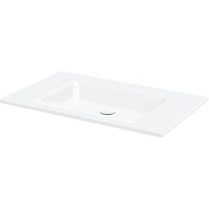 qua Einbauwaschtisch - Weiß - 80x49,5cm - Ohne Hahnloch qua Einbauwaschtisch - Weiß - 80x49,5cm - Ohne Hahnloch