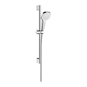 Hansgrohe Croma Select E 1jet Brauseset 26584400 weiss-chrom, 65 cm Brausestange Unica Croma