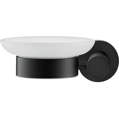 Duravit D-Code Seifenschale - Wandhängend, Ø108mm, Schwarz Matt - Seifenschale Duravit D-Code Seifenschale - Wandhängend, Ø108mm, Schwarz Matt - Seifenschale