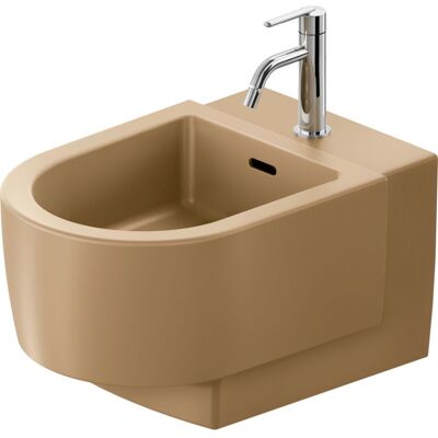 Duravit Balcoon Wand-Bidet 272615AM00 37x54cm, mit Hahnloch, Überlauf, Clay terra matt Duravit Balcoon Wand-Bidet 272615AM00 37x54cm, mit Hahnloch, Überlauf, Clay terra matt