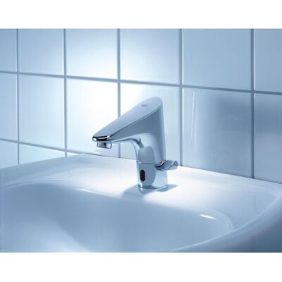 Grohe Europlus E Waschtisch Armatur 36207001 chrom, Batteriebetrieb, mit Mischung, Infrarot Grohe Europlus E Waschtisch Armatur 36207001 chrom, Batteriebetrieb, mit Mischung, Infrarot