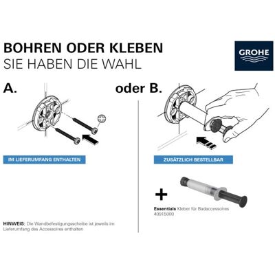 Grohe Essentials Seifenschale 40444001 Seifenschale mit Halter, chrom Grohe Essentials Seifenschale 40444001 Seifenschale mit Halter, chrom