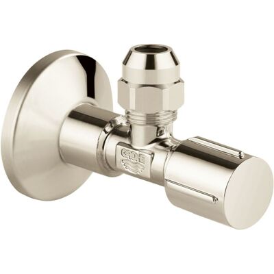 Grohe Nickel Eckventil - Selbstabdichtend DN 15, 1/2" x 3/8" Grohe Nickel Eckventil - Selbstabdichtend DN 15, 1/2" x 3/8"