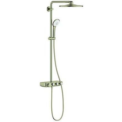 Grohe Nickel gebürstet Duschsystem - Thermostat, 45cm Dreharm Grohe Nickel gebürstet Duschsystem - Thermostat, 45cm Dreharm