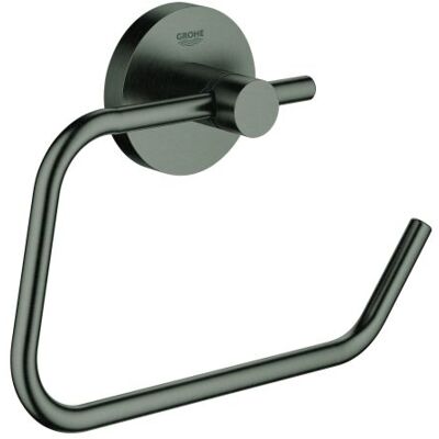 Grohe Essentials WC-Papierhalter 40689AL1 hard graphite gebürstet, ohne Deckel, verdeckte Befestigung Grohe Essentials WC-Papierhalter 40689AL1 hard graphite gebürstet, ohne Deckel, verdeckte Befestigung