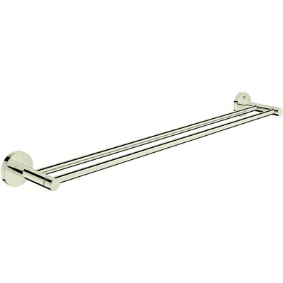 Grohe Essentials Doppel-Badetuchhalter - Nickel - 60cm - Wandmontage Grohe Essentials Doppel-Badetuchhalter - Nickel - 60cm - Wandmontage