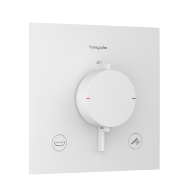 Hansgrohe Ecostat Comfort E Thermostat - 2 Ausgänge - 23 l/min - weiß matt - Thermostat Hansgrohe Ecostat Comfort E Thermostat - 2 Ausgänge - 23 l/min - weiß matt - Thermostat