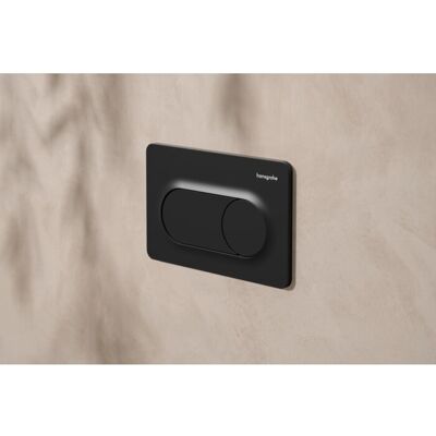 Hansgrohe iFrame Original S Betätigungsplatte 66002670 für 2-Mengen-Spülung, Kunststoff, mattschwarz Hansgrohe iFrame Original S Betätigungsplatte 66002670 für 2-Mengen-Spülung, Kunststoff, mattschwarz