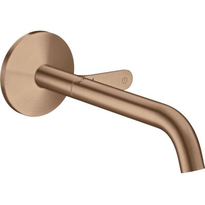 HANS-GROHE Axor One Wandmontage Waschtischmischer - Projektion: 220mm, Gebürstetes Rotgold HANS-GROHE Axor One Wandmontage Waschtischmischer - Projektion: 220mm, Gebürstetes Rotgold