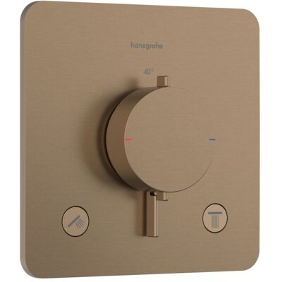 Hansgrohe Ecostat Comfort Q Thermostat 33713140 Unterputz, für 2 Verbraucher, 24 l/min, brushed bronze Hansgrohe Ecostat Comfort Q Thermostat 33713140 Unterputz, für 2 Verbraucher, 24 l/min, brushed bronze
