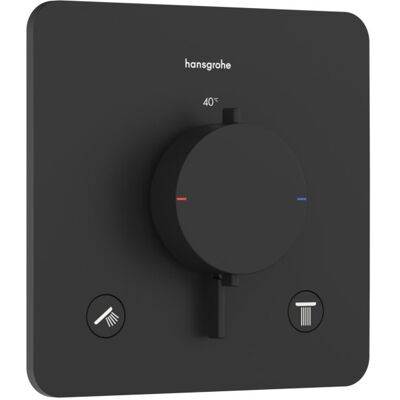 Hansgrohe Ecostat Comfort Q Thermostat 33713670 Unterputz, für 2 Verbraucher, 24 l/min, schwarz matt Hansgrohe Ecostat Comfort Q Thermostat 33713670 Unterputz, für 2 Verbraucher, 24 l/min, schwarz matt