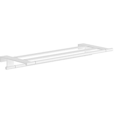 Hansgrohe AddStoris S Handtuchablage 41781700 mit Handtuchhalter, Wandmontage, matt weiß Hansgrohe AddStoris S Handtuchablage 41781700 mit Handtuchhalter, Wandmontage, matt weiß