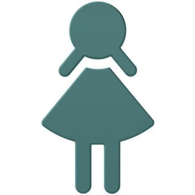 HEWI Modell 801 Selbstklebendes Frauensymbol - Wasserblau - Wandaufkleber HEWI Modell 801 Selbstklebendes Frauensymbol - Wasserblau - Wandaufkleber