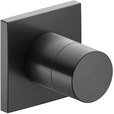 KEUCO IXMO Ventil - Eckige Rosette - Schwarzchrom gebürstet - Absperrventil KEUCO IXMO Ventil - Eckige Rosette - Schwarzchrom gebürstet - Absperrventil