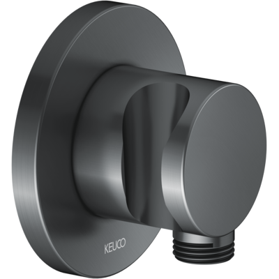KEUCO IXMO Schlauchanschluss Schwarzchrom gebürstet - Duschhalter inklusive - Badezimmer Armatur KEUCO IXMO Schlauchanschluss Schwarzchrom gebürstet - Duschhalter inklusive - Badezimmer Armatur
