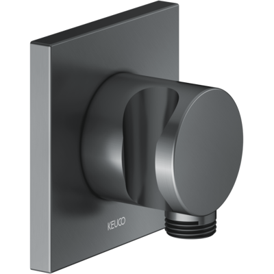 KEUCO Schwarchrom gebürstet IXMO Badarmatur - Eckig, G 1/2, 55mm KEUCO Schwarchrom gebürstet IXMO Badarmatur - Eckig, G 1/2, 55mm