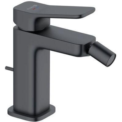 KLUDI-X3 Bidetarmatur 422163981 mit Ablaufgarnitur, schwarz matt KLUDI-X3 Bidetarmatur 422163981 mit Ablaufgarnitur, schwarz matt