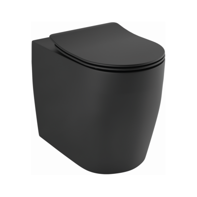 Kludi RESA R Spiralflush-Stand-WC 23WCB0439 55cm, Universalförmiger Abfluss Mattschwarz Kludi RESA R Spiralflush-Stand-WC 23WCB0439 55cm, Universalförmiger Abfluss Mattschwarz