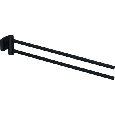 Kludi VELA S Doppel-Handtuchstange - 440mm - Brushed Gunmetal Kludi VELA S Doppel-Handtuchstange - 440mm - Brushed Gunmetal