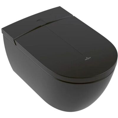 Villeroy & Boch ViClean-I100 - Dusch-WC, Oval, Schwarz, 385x595mm Villeroy & Boch ViClean-I100 - Dusch-WC, Oval, Schwarz, 385x595mm
