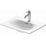 Duravit Viu Einbauwaschtisch 03856000601 ohne Hahnloch, weiß WonderGliss, 60x45cm, mit Überlauf, ohne Hahnlochbank