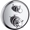 Hansgrohe Fertigmontageset Axor Montreux 16800820 Unterputz-Thermostat, m. Absperrvtl. brush. nickel