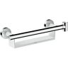 Hansgrohe Comfort Haltegriff 26328400 weiß/chrom, mit Ablage und Brausehalter